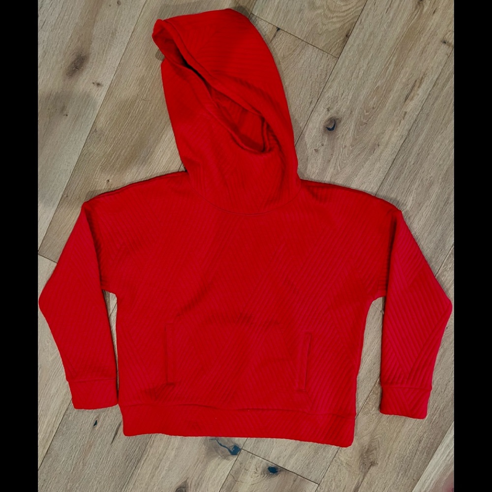 GAP funnel neck hooded sweatshirt, ribbed thick fabric, M